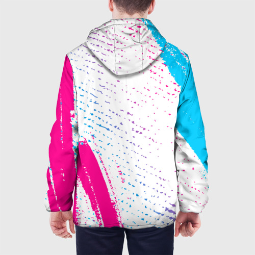Мужская куртка 3D Thousand Foot Krutch neon gradient style вертикально, цвет 3D печать - фото 5