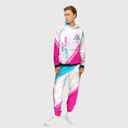 Мужской костюм с толстовкой 3D Thirty Seconds to Mars neon gradient style вертикально - фото 2