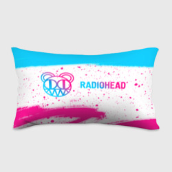 Подушка 3D антистресс Radiohead neon gradient style по-горизонтали