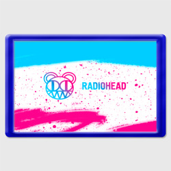Магнит 45*70 Radiohead neon gradient style по-горизонтали