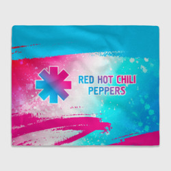 Red Hot Chili Peppers neon gradient style по-горизонтали – Плед 3D с принтом купить со скидкой в -14%