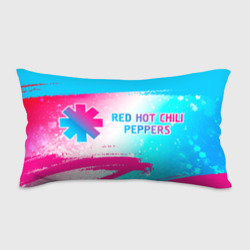 Подушка 3D антистресс Red Hot Chili Peppers neon gradient style по-горизонтали