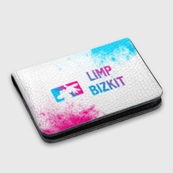 Картхолдер с принтом Limp Bizkit neon gradient style по-горизонтали