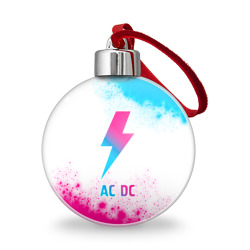 Ёлочный шар AC DC neon gradient style