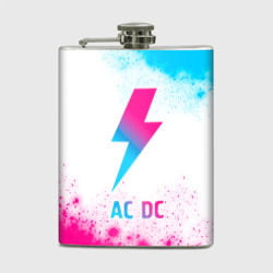 Фляга AC DC neon gradient style