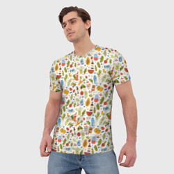 Мужская футболка 3D Веган - продукты - фото 2