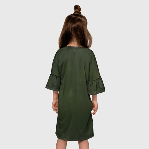 Детское платье 3D с принтом Истинная красота, вид сзади #2