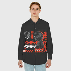 Мужская рубашка oversize 3D Undead Unluck Нежити не Повезло - фото 2