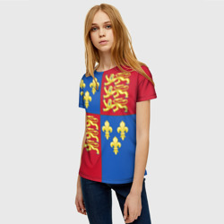 Женская футболка 3D Рыцарское сюрко Ричарда Львиное Сердце - фото 2