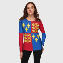 Женский лонгслив 3D Рыцарское сюрко Ричарда Львиное Сердце - фото 2