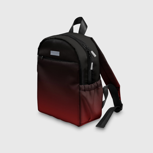 Детский рюкзак 3D Градиент от тёмного до тёмно красного  - фото 5