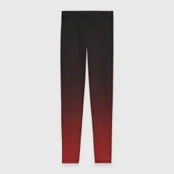 Леггинсы 3D Градиент от тёмного до тёмно красного 