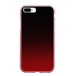 Чехол для iPhone 7Plus/8 Plus матовый Градиент от тёмного до тёмно красного 