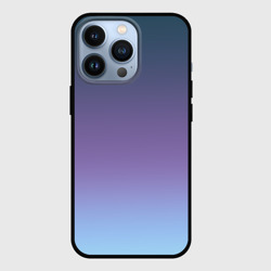 Чехол для iPhone 13 Pro Градиент синий фиолетовый голубой 