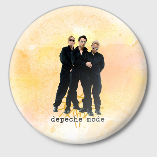Значок Depeche Mode - Universe band, цвет белый