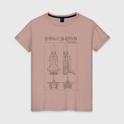 Женская футболка хлопок Буран Энергия