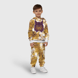 Детский костюм с толстовкой 3D Рысь золотая - фото 2