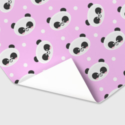 Бумага для упаковки 3D Милая улыбающаяся панда - фото 2