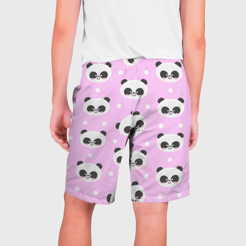Мужские шорты 3D Милая улыбающаяся панда, цвет 3D печать - фото 2