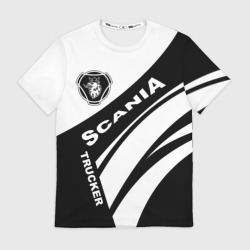 Мужская футболка 3D Scania дальнобойщик