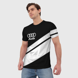 Мужская футболка 3D Audi sport line - фото 2