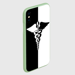 Чехол для iPhone XS Max матовый Кадуцей - жезл Гермеса - фото 2