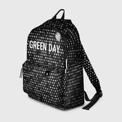 Рюкзак 3D Green Day glitch на темном фоне посередине