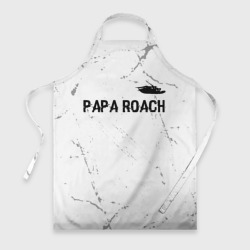 Фартук 3D Papa Roach glitch на светлом фоне посередине