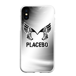 Чехол для iPhone XS Max матовый Placebo glitch на светлом фоне