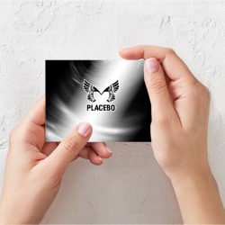 Поздравительная открытка Placebo glitch на светлом фоне - фото 2