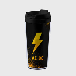 Термокружка-непроливайка AC DC - gold gradient