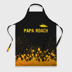 Фартук 3D Papa Roach - gold gradient посередине