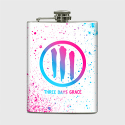 Фляга Three Days Grace neon gradient style