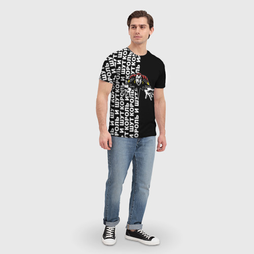 Мужская футболка 3D Король и шут - русская рок группа, цвет 3D печать - фото 5