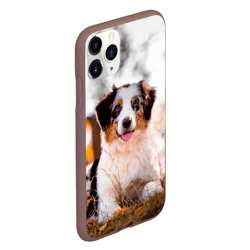 Чехол для iPhone 11 Pro матовый Аусси щенок - фото 2