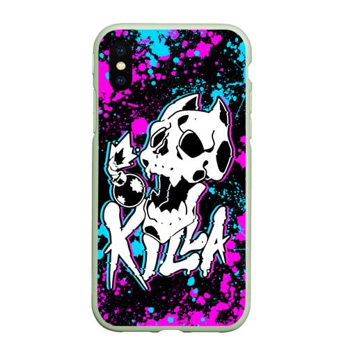 Чехол для iPhone XS Max матовый Killa - killer queen, цвет салатовый