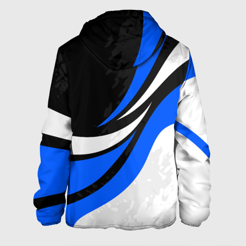 Мужская куртка 3D BMW - синяя абстракция, цвет 3D печать - фото 2