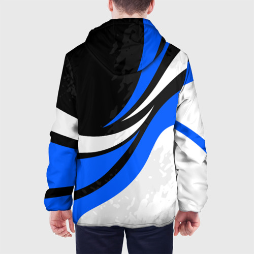 Мужская куртка 3D BMW - синяя абстракция, цвет 3D печать - фото 5