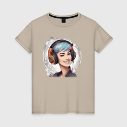 Я -  диджей – Женская футболка хлопок с принтом купить со скидкой в -20%