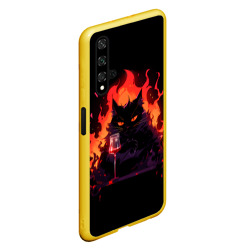 Чехол для Honor 20 Кот Бегемот с вином - фото 2