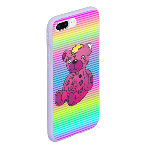 Чехол для iPhone 7Plus/8 Plus матовый Медвежонок Лил Пип, цвет светло-сиреневый - фото 3