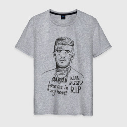 Лил Пип рисунок – Мужская футболка хлопок с принтом купить со скидкой в -20%