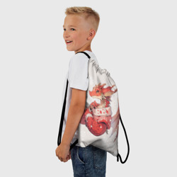 Рюкзак-мешок 3D Красный дракон в свитере - фото 2