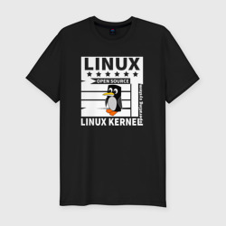 Пингвин программист системы линукс – Мужская футболка хлопок Slim с принтом купить