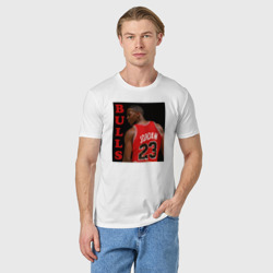 Мужская футболка хлопок Bulls Jordan - фото 2
