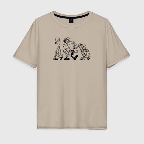 Мужская футболка хлопок Oversize с принтом Доктор ливси идёт под фонк, вид спереди #2
