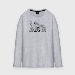 Женский лонгслив oversize хлопок Доктор ливси идёт под фонк