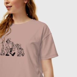 Женская футболка хлопок Oversize Доктор ливси идёт под фонк - фото 2