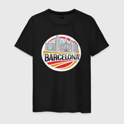 Мужская футболка хлопок Barcelona city