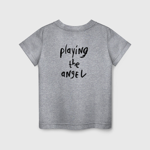 Детская футболка хлопок с принтом Depeche Mode - Playing The Angel, вид сзади #1